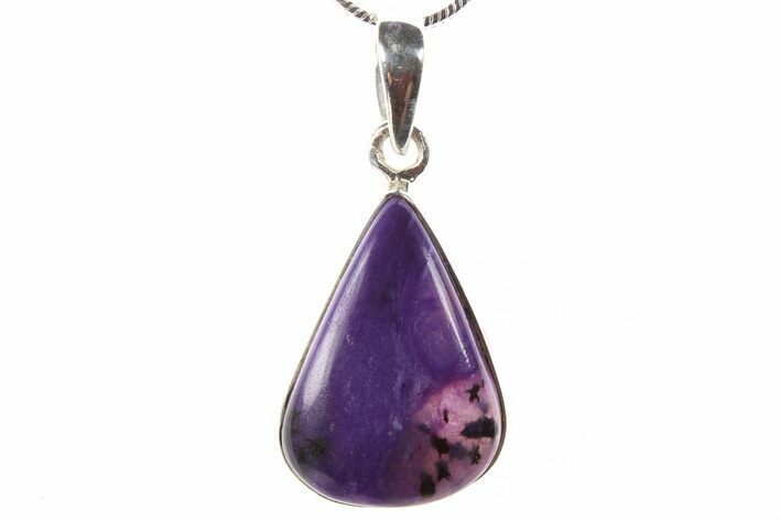 Siberian Charoite Pendant (Necklace) - Sterling Silver #265230